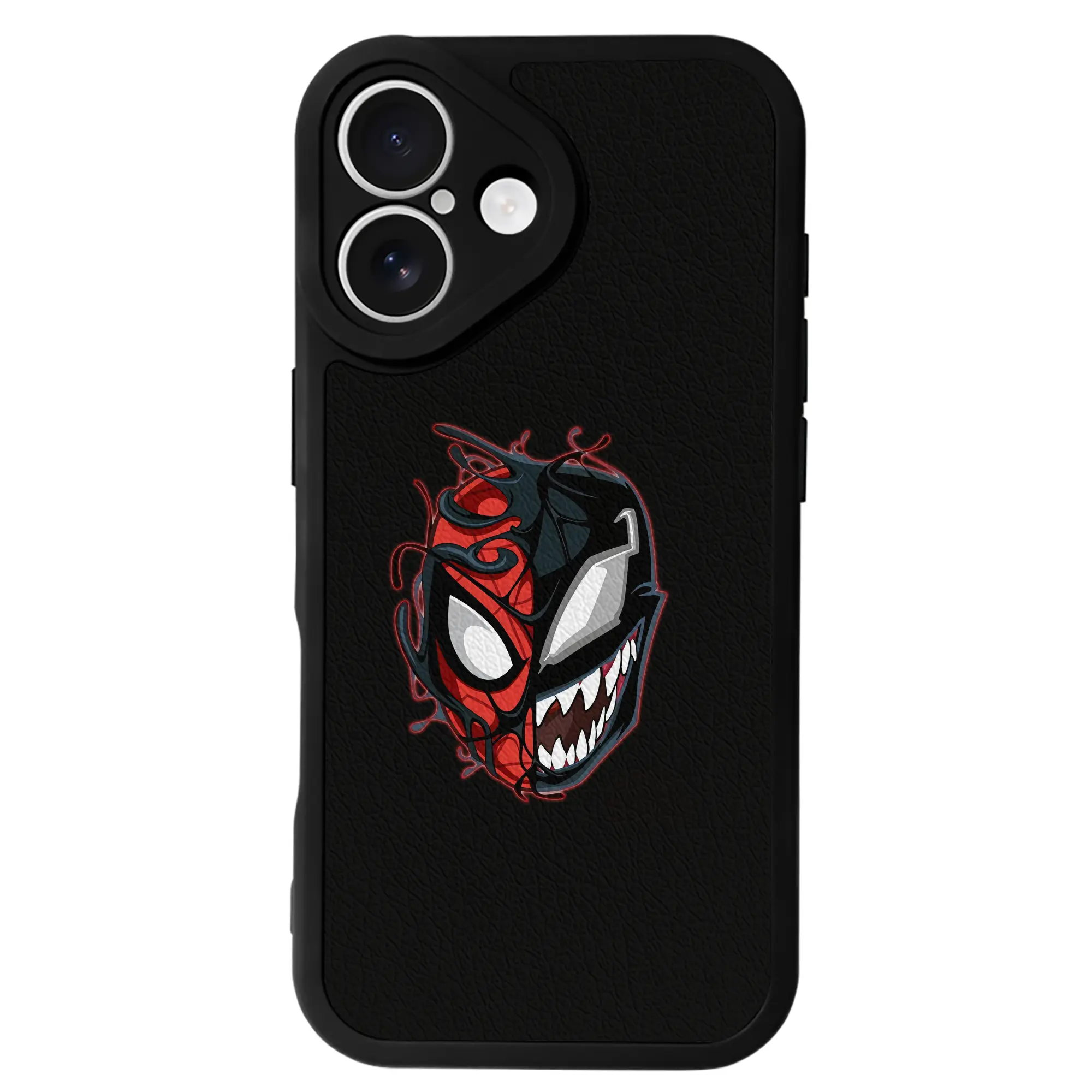 ヴェノム グッズ,ヴェノム - IPhone 16シリーズ対応 ・ シリコンスマホケース ・ レザー調 ・ 高精度フィット ・ 耐衝撃 ・ ワイヤレス充電対応 ・ 精密カット